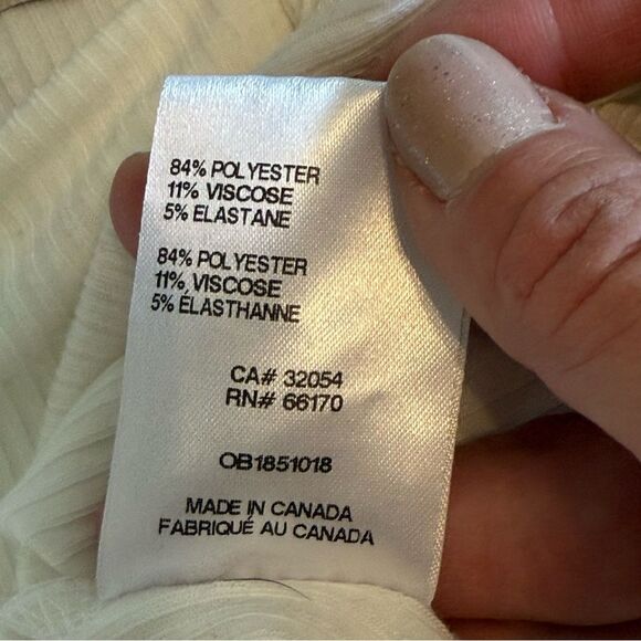 Urban Outfitters Nadia Fitted Dress Back Cutout in Ivory Size Small - Picture 7 of 7